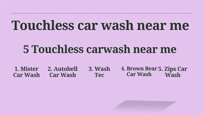 Touchless car wash near me