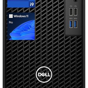 DELL OptiPlex 3000 Series Business Tower Desktop, Intel Core i9-12900K, 64GB RAM, 2TB SSD, DVD-RW, Display Port, RJ-45, HDMI, Wired KB & Mouse, Wi-Fi, Windows 11 Pro, Black