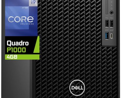 Dell 7010 Plus Optiplex Desktop Computer, Intel i9-12900K, 64GB RAM, 2TB NVMe PCIe SSD, Nvidia Quadro P1000 4GB Graphics, 4 x Mini-DisplayPort, HDMI, Wi-Fi, BT, USB C, Windows 11 Pro, Black Tower