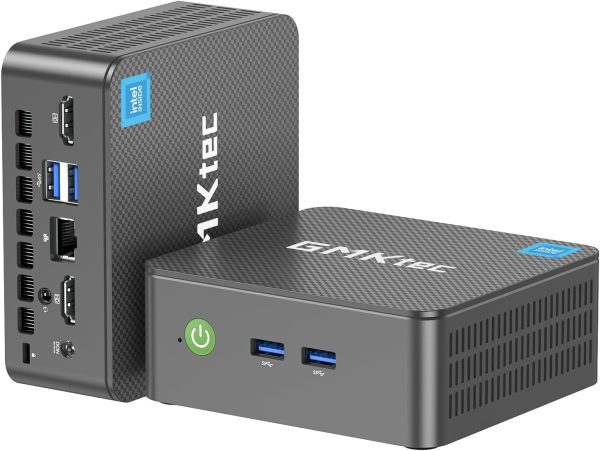 GMKtec Mini PC Intel N150 Windows 11 Pro (3.6GHz) 16GB DDR4 1TB PCIe M.2 NVMe SSD, Desktop Computer 4K Dual HDMI Display/4x USB3.2/WiFi 6/BT5.2/RJ45 Ethernet Nucbox G3 Plus