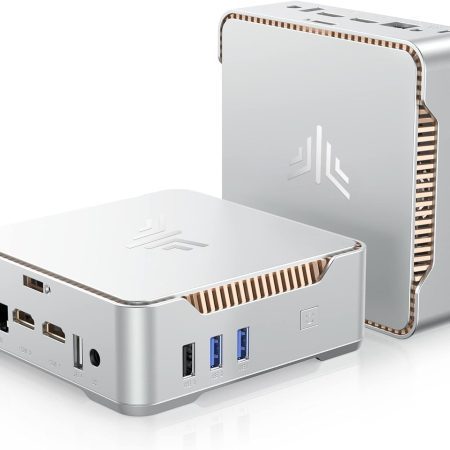 KAMRUI GK3Plus Mini PC with Windows 11Pro, 16GB RAM 512GB M.2 SSD Mini Computers,12th Gen Alder Lake N95 (up to 3.4GHz) Micro PC, 2.5''SSD, Gigabit Ethernet,4K UHD,WiFi,BT,VESA/Home/Business Small pc
