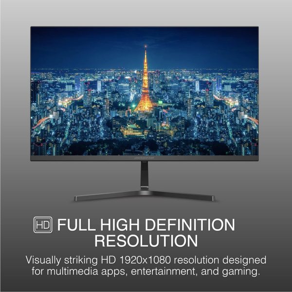 Packard Bell airFrame 21" FHD Monitor, 1920x1080, Ultrawide, VESA Mount, Tilt Adjust, HDMI/VGA, Slim Bezel, for Home, Office, and Light Gaming - 2 Pack - Image 2