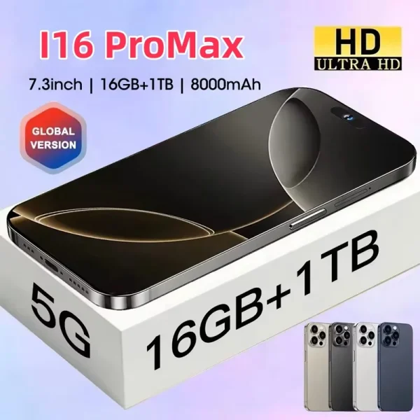 2025 Hot Original For Brand Smartphone 7.3 inch New i16