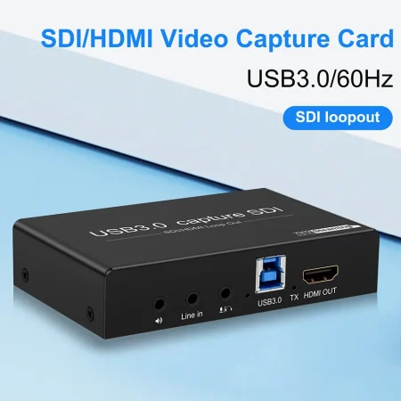 USB 3.0 Video Audio Capture Card 1080P60fps SDI/HD to USB 3.0