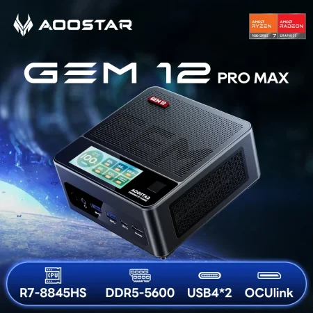 AOOSTAR GEM12 PRO MAX Mini PC Ryzen 7 8845HS