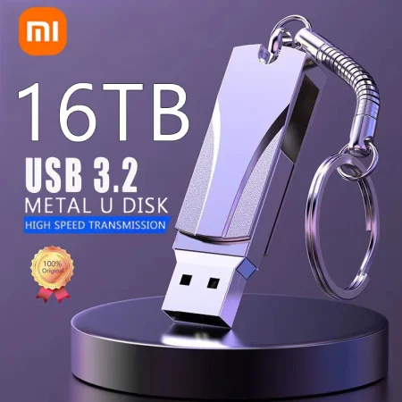 Xiaomi 16TB Flash Drive Usb 3.2 Super High Speed Metal Transfer U Disk Pen Drive 8TB