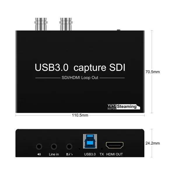 USB 3.0 Video Audio Capture Card 1080P60fps SDI/HD to USB 3.0 - Image 2