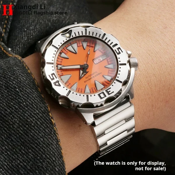 SEIKO Watch band Red Toothed Water Ghost Little Monster SRP307 313 SKX779 SKX781 strap Stainless steel chain bracelet - Image 3