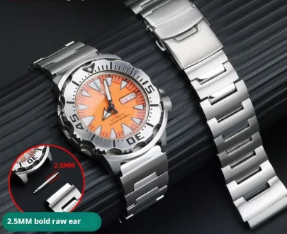 SEIKO Watch band Red Toothed Water Ghost Little Monster SRP307 313 SKX779 SKX781 strap Stainless steel chain bracelet