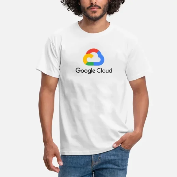 Men Clothing Google Cloud T Shirt Staff Gift Man - Image 2