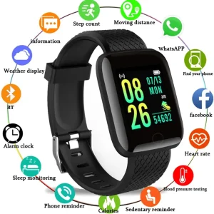 New Smart Watches 116 Plus Heart Rate Watch Men & Women Smart Wristband