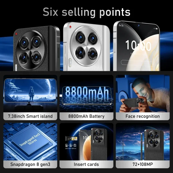 Camon 30 Premier Mobile Phones 7.38HD Smartphone 5G Dual SIM Android 14 - Image 2