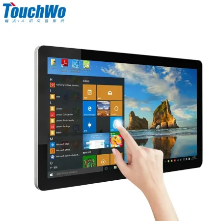 TouchWo 21.5 23.8 27 Inch Touch Screen Monitor Pc Touchscreen Monitor Industrial Android Window 10