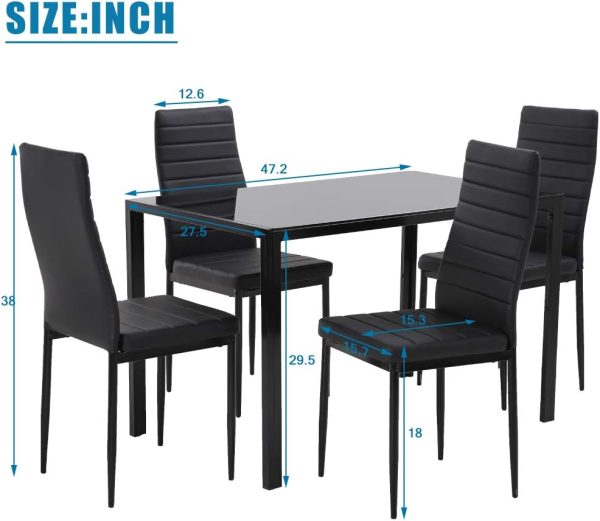 Dining Room Table Set for Small Spaces - Image 7