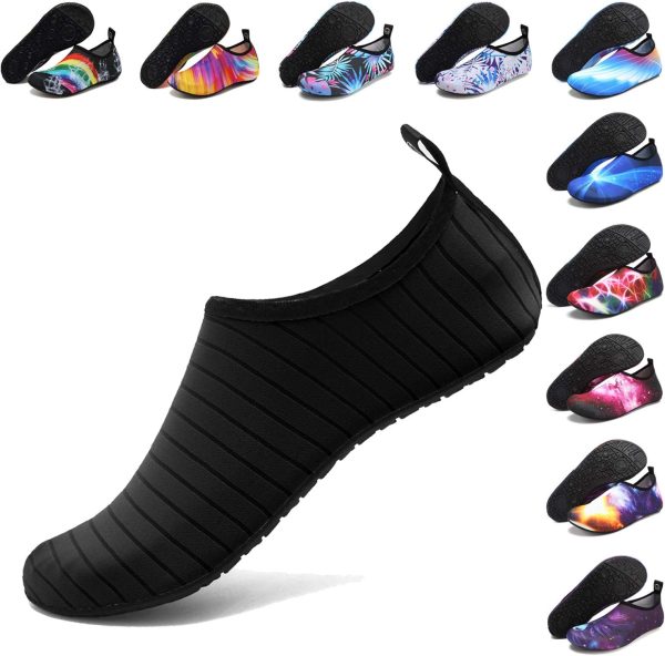 ANLUKE Water Shoes Barefoot Aqua Yoga Socks Quick-Dry Beach Swim Surf Shoes for Women Men