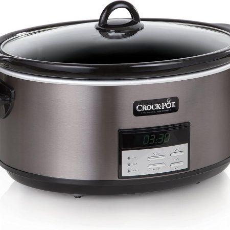 8-Quart Programmable Slow Cooker with Auto Warm Setting