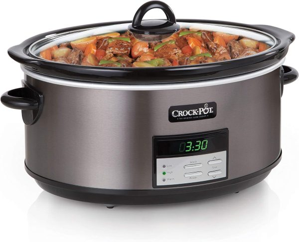 8-Quart Programmable Slow Cooker with Auto Warm Setting - Image 2