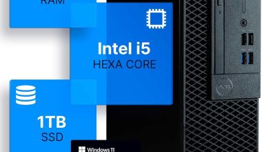 Dell Optiplex 3060 Desktop Computer | Intel i5-8500 (3.2) | 32GB DDR4 RAM | 1TB SSD Solid State | Windows 11 Professional | Home or Office PC (Renewed)