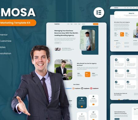 Famosa - Digital Marketing Agency Elementor Template Kit