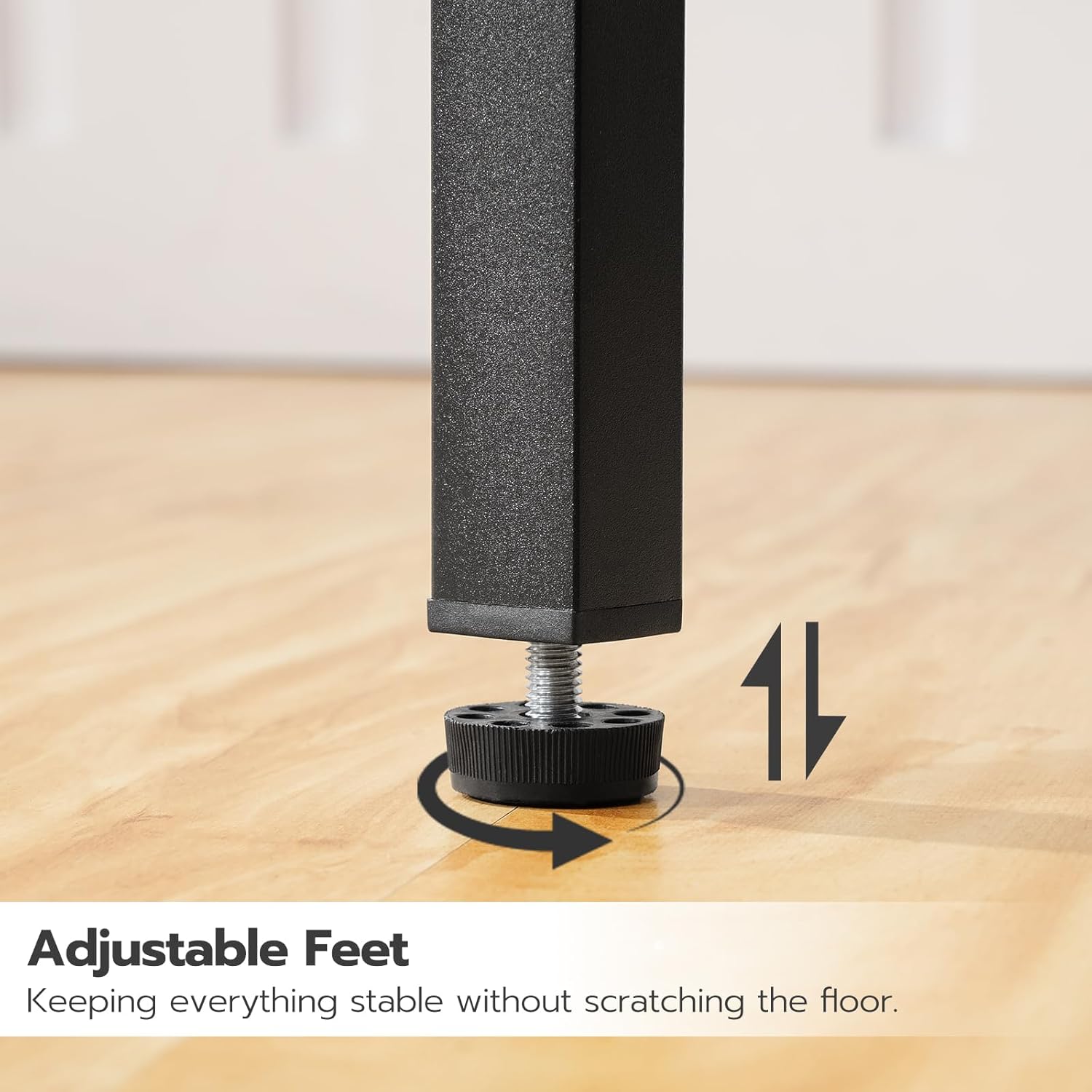 HOOBRO Mordern Dining Table Set, Glass Dining Room Table Set for Small Spaces, Kitchen Table and Chairs for 3 Table with Chairs Home Furniture Rectangular, Black BK80CZ01 - Image 7