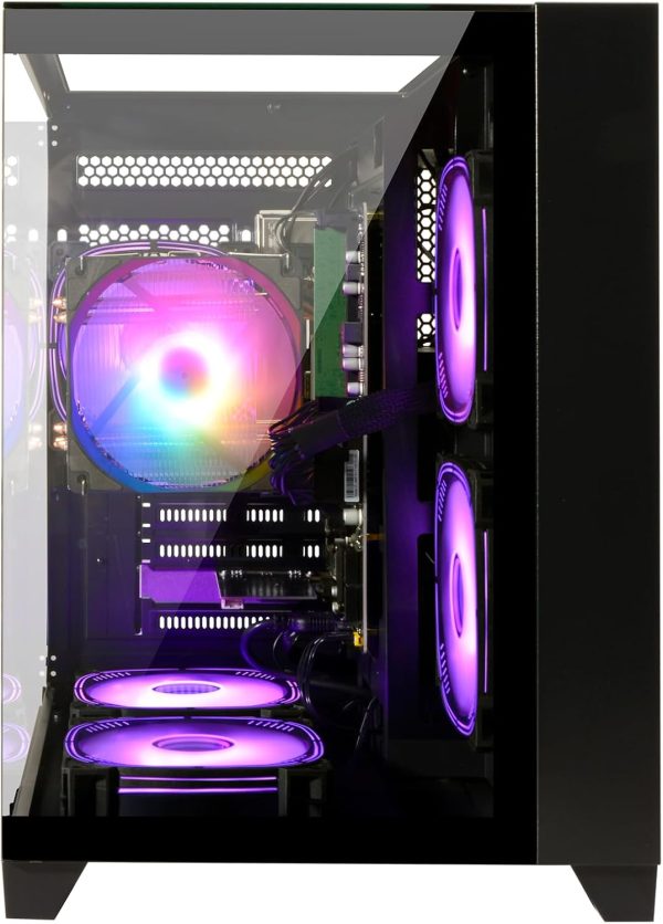 LXZ Desktop PC Computer AMD Ryzen 5 5600GT 6 core 3.9GHz, 16G DDR4 RAM, 512G NVME SSD, Tower Computer for Home and Office (Black) - Image 6