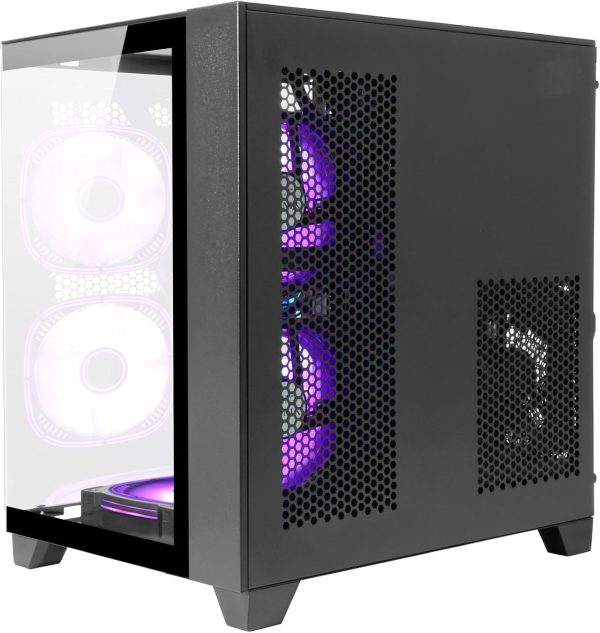 LXZ Desktop PC Computer AMD Ryzen 5 5600GT 6 core 3.9GHz, 16G DDR4 RAM, 512G NVME SSD, Tower Computer for Home and Office (Black) - Image 7