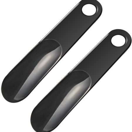 2 Pack Shoe Horn, Premium Shoe Horns for Men or Women, Small Shoe Spoon for Kids, Shoehorns for Boot jacks, Shoe Helper or Stick for Travel and Home Use, Plastic Show Horn 7.5 IN