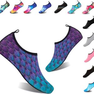 YALOX Water Shoes Women's Men's Outdoor Beach Swimming Aqua Socks Quick-Dry Barefoot Shoes Surfing Yoga Pool Exercise