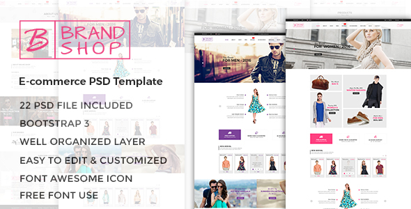Brandshop – eCommerce PSD Template