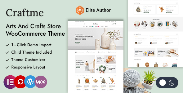 Craftme – Art Crafts & Home Decor WordPress WooCommerce Theme