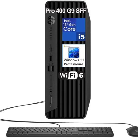 HP Prodesk 400 G9 SFF Small Form Factor Business Desktop Computer, 13th Gen Intel 14-Core i5-13500 (Beat i7-12700), 16GB DDR4 RAM, 512GB PCIe SSD, WiFi 6, Keyboard and Mouse, Windows 11 Pro, AZ-XUT