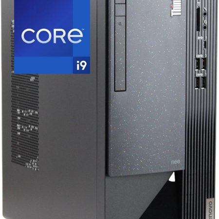 Lenovo ThinkCentre Neo 50T Gen4 Tower, Intel i9-12900K, 64GB Ram, 4TB NVMe SSD, DisplayPort, HDMI, VGA, DVDRW, USB-C, Card Reader, WiFi, Bluetooth, Windows 11 Pro, Black Desktop