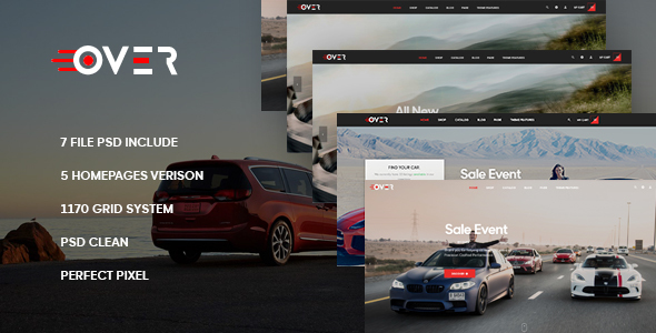 Leo Over – eCommerce PSD Template