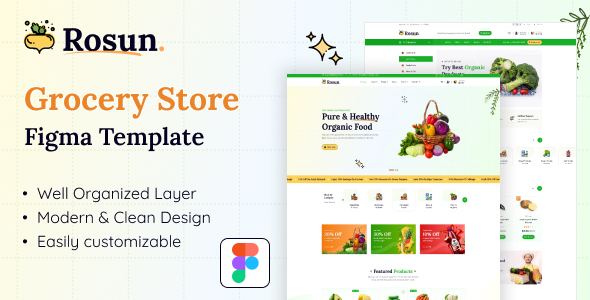 Rosun – Grocery Store eCommerce Template