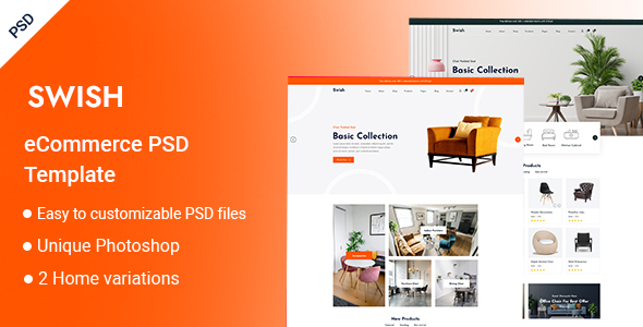Swish- eCommerce PSD Template