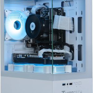 ViprTech Stryker 1.0 Gaming PC - AMD Ryzen 7 (4.1GHz Turbo), RX 580 8GB, 32GB DDR4 3200, 1TB NVMe SSD, 700W PSU, WiFi BT, Win 11 Pro, RGB, Desktop Computer Prebuilt, White