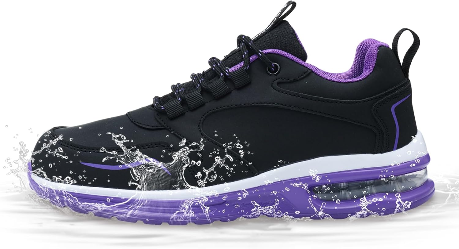 Waterproof Steel Toe Shoes Waterproof Shoes for Women Wide Width Non Slip Sneakers for Work Chefs Food Service Water Resistant Walking Shoe Lightweight Slip Resistant Fashion Footwear for Nurse