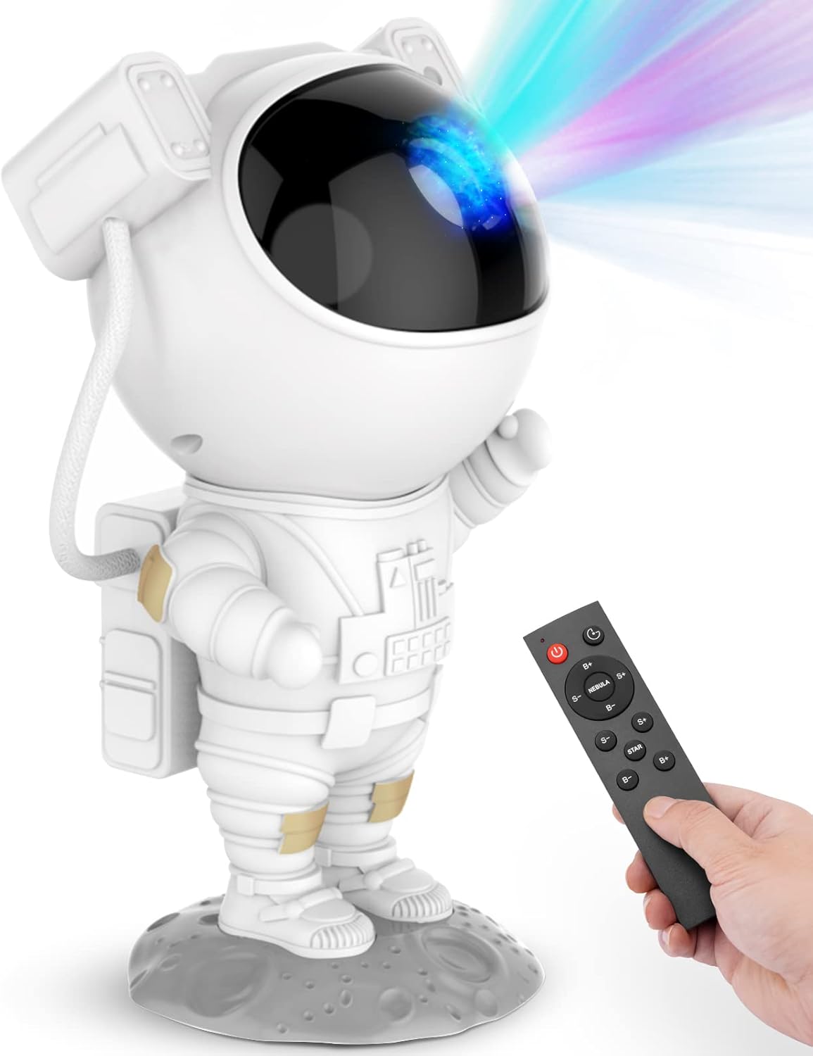 Star Projector Galaxy Night Light – Astronaut Space Projector, Starry Nebula Ceiling LED Lamp with Timer and Remote, Kids Room Decor Aesthetic, for Christmas & Birthdays