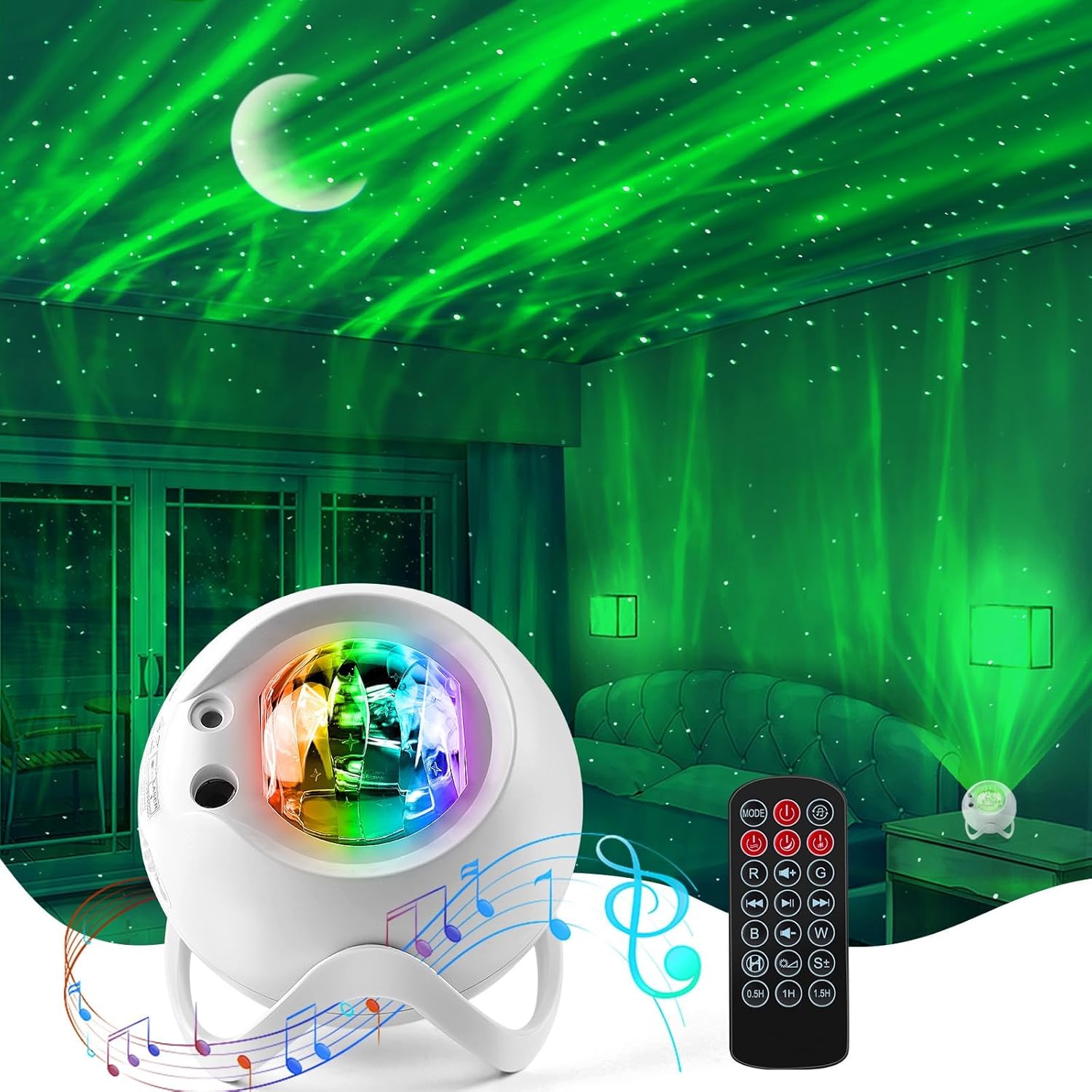 starlight aurora projector night light