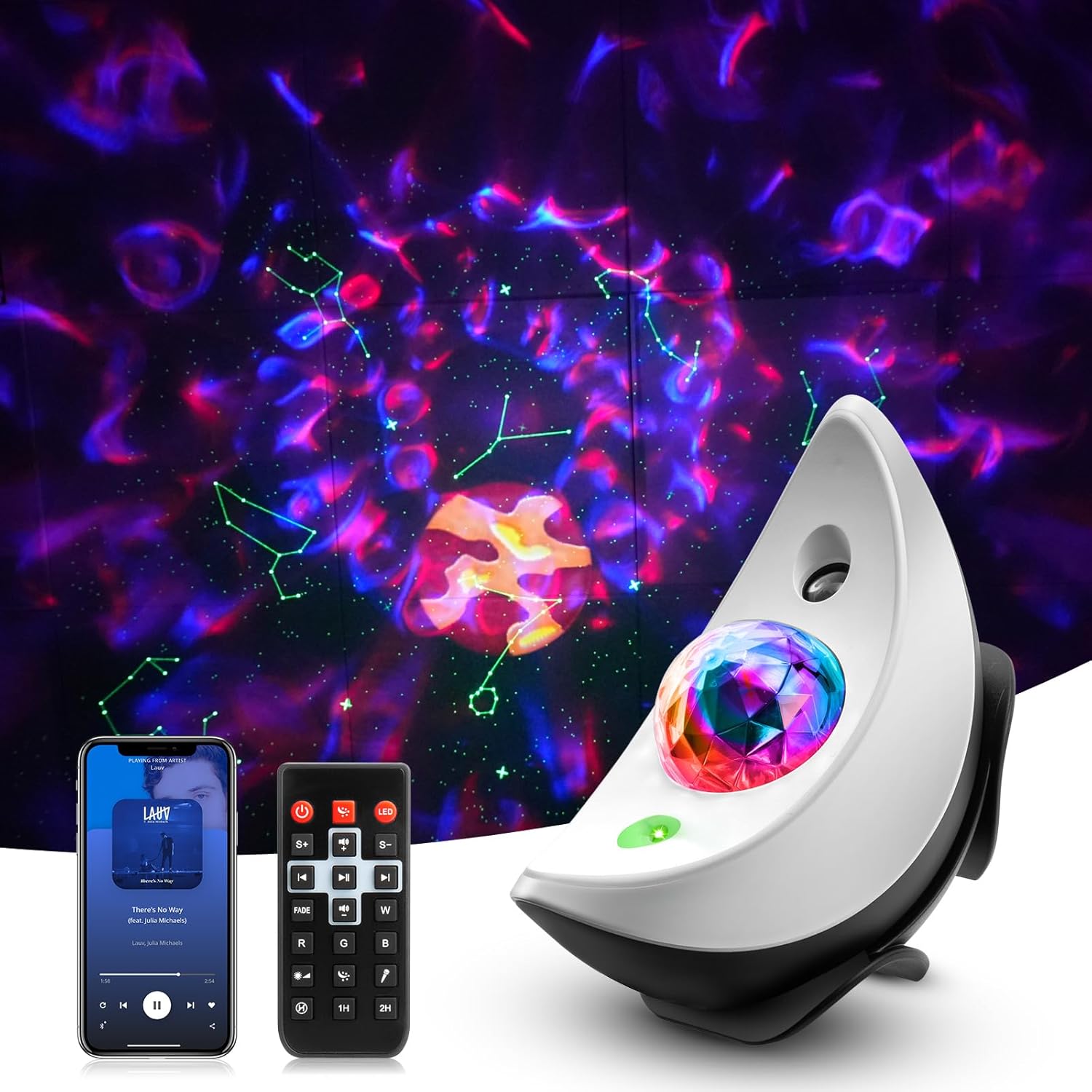 starlight aurora projector night light