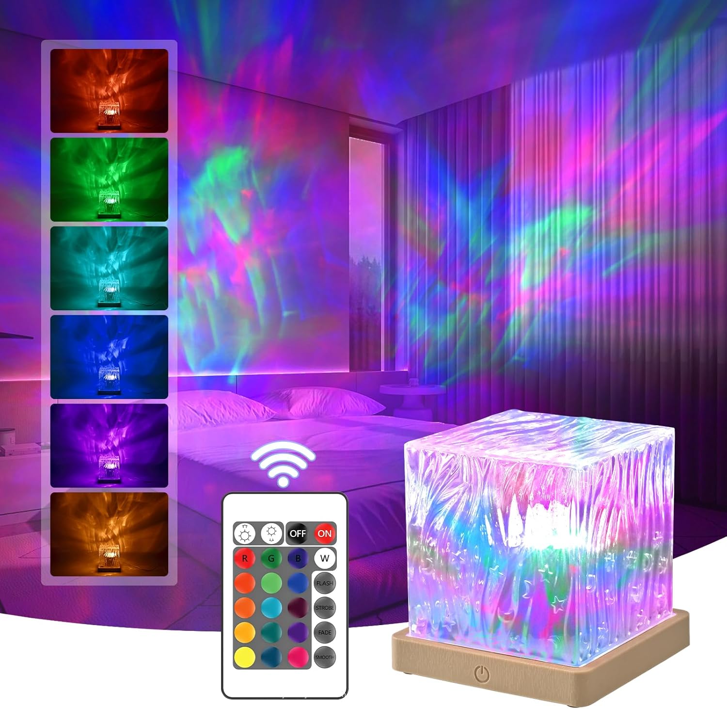 starlight aurora projector night light