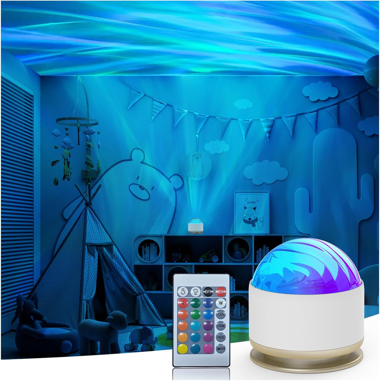 starlight aurora projector night light