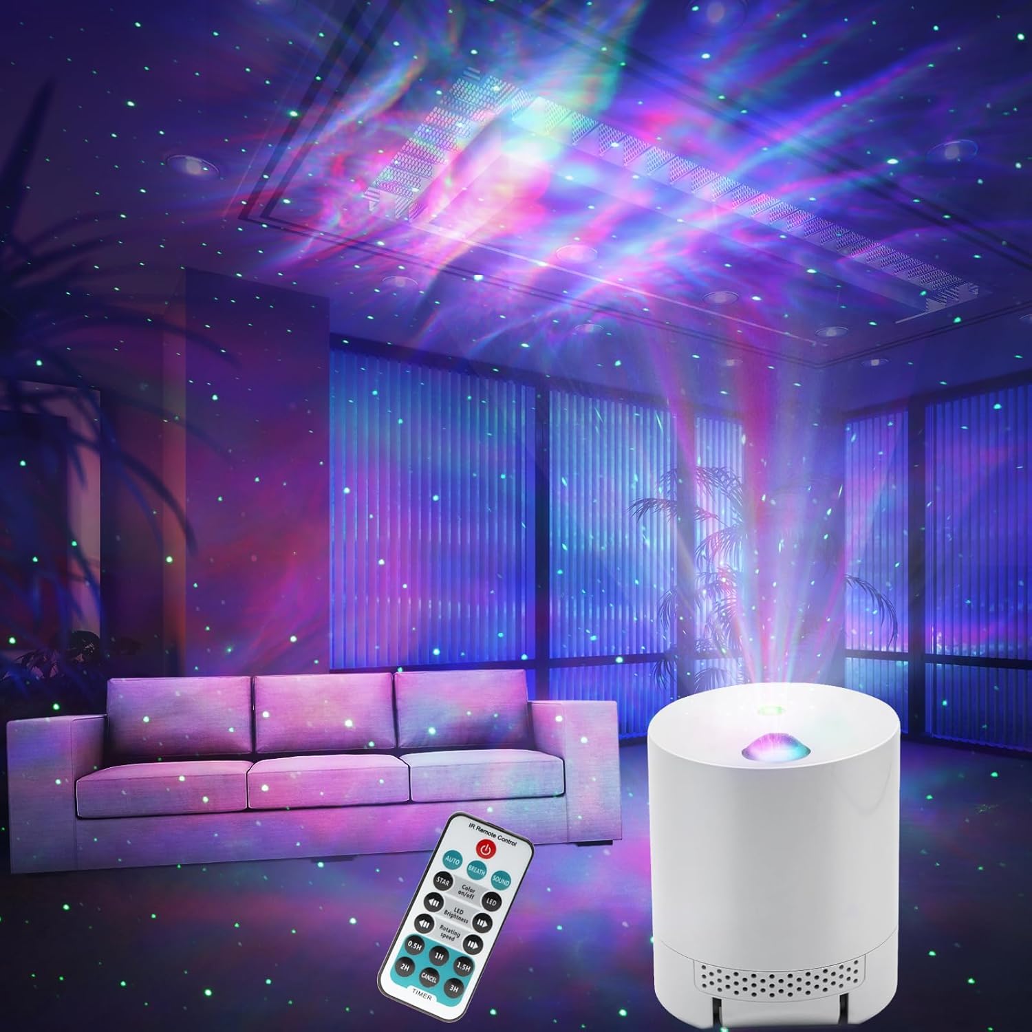 starlight aurora projector night light