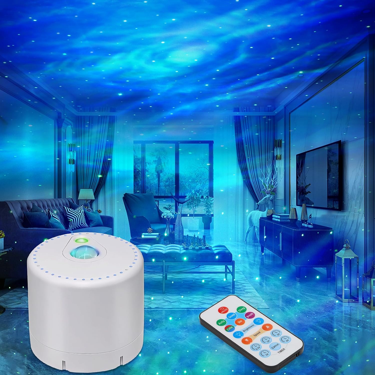 starlight aurora projector night light