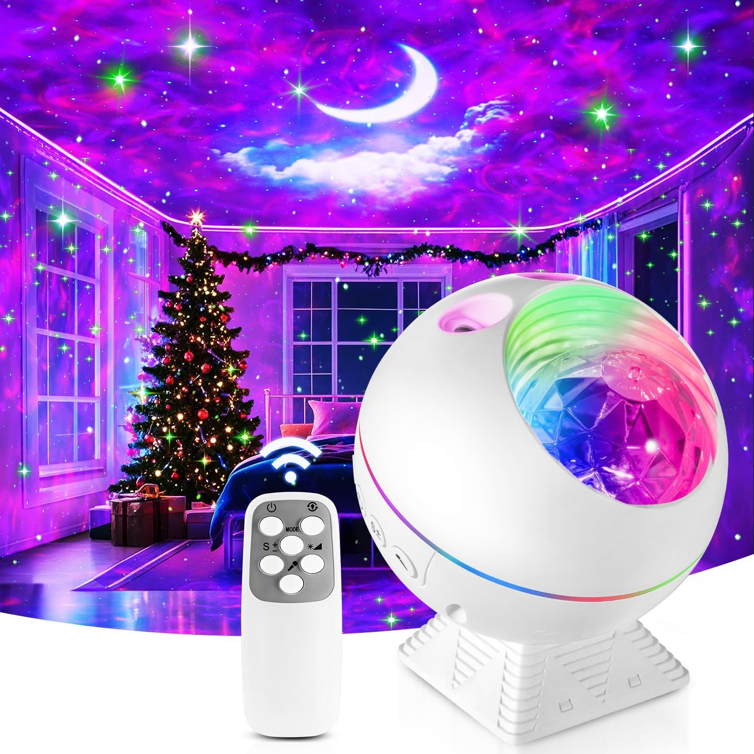 starlight aurora projector night light
