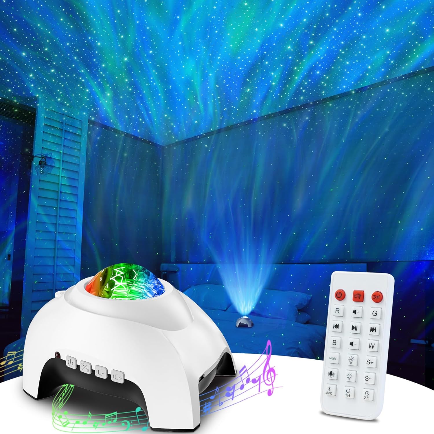 starlight aurora projector night light